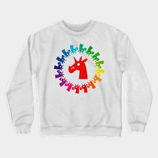 Color Me Rainbow Unicorn Crewneck Sweatshirt